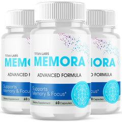 (3 Pack) Memora Advanced Natural Brain Support Supplement 180 Capsules