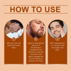 Image of East Moon 2 In 1 Facial Hair Conditioner, Men's Facial Hair Gentle Cleaning Care Repair And Frizz Nourishing