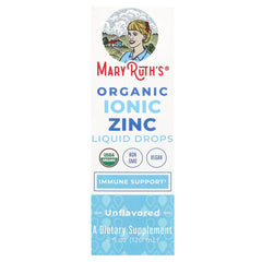 Organic Ionic Zinc Liquid Drops, Unflavored, 4 Fluid Ounces (120 Milliliters)
