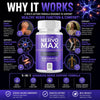 Image of (2 Pack) Nervo Max Nootropic Natural Nerve Support Formula NervoMax 120 Capsules