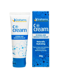 Grahams Natural Eczema Cream 176 Ounce Natural Skin Moisturizer for Itchy Skin