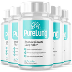 (5 Pack) PureLung Advanced Respiratory Health Support Formula Pure Lung 300 Capsules