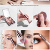 Image of 14-Piece Makeup Brush Set with Illuminated Mirror, Portable Short Handle,Led Light,Usb Rechargeable Makeup Brushes Kit