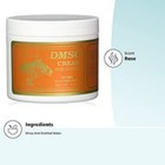 DMSO Cream with Rose Fragrance, 4 Oz