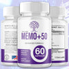 Image of (1 Pack) Memo+50 Advanced Natural Brain Supplement Memo+ 50 60 Capsules