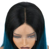 Image of 4x4 Lace Closure short Bob Wigs Human Hair T1B/green Color