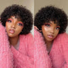 Image of Large Bouncy Afro Kinky Curly Wigs For Black Women Glueless Pre Plucked Machine Made Wig Brazilian Virgin Remy Human Hair Wigs