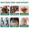 Image of Black Hair Spray Dense Nourishing Roots Shine Smooth Natural Black Hair Cover White Hair Conditioner Spray