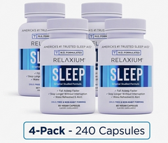 (4 Pack) Relaxium Sleep Supplement Pills 240 Capsules