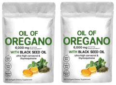 Ingredients Oil of Oregano Formulated with Black Seed Oil Strength (2 Pack-300 Softgels)