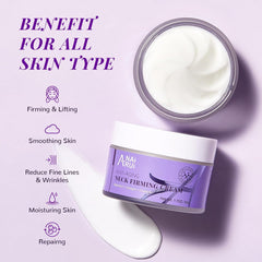 Neck Firming Cream - Advanced Skin Tightening Formula for Neck and Décolleté with Bakuchiol 1.7 Oz