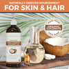 Image of Organic Fractionated Coconut Oil - Versatile Moisturizer for Skin and Hair, Ideal for Relaxing Massages and Essential Oil Blending, 16 Fl Oz