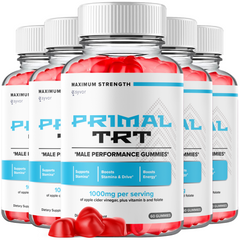 (5 Pack) Primal TRT Male Gummys Advanced Formula PrimalTRT Vitamin 300 Gummies