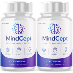 (2 Pack) MindCept All Natural Brain Supplement Mind Cept 120 Capsules