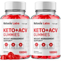 (2 Pack) Ketosis Labs ACV Gummys 1000MG Advanced Vitamin Supplement 120 Gummies