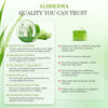 Image of Organic Aloe Vera Gel for Face & Body, 96% Pure Aloe Gel Made within 12 Hours of Harvest, Ideal for Skin, Scalp, & Hair Hydration, Calming Moisturizer for Soothing after Sun Care, 7.05Oz