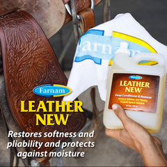 Leather New Deep Conditioner, 32 Fl Oz - Moisturizes and Restores Softness and Flexibility