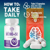 Image of (1 Pack) Memo+50 Advanced Natural Brain Supplement Memo+ 50 60 Capsules