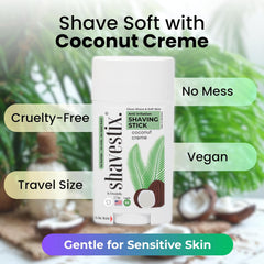 Shavestix Coconut Milk Shaving Cream Stick 2.75 Oz