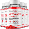Image of (5 Pack) Ketosis Labs ACV Gummys 1000MG Advanced Vitamin Supplement 300 Gummies