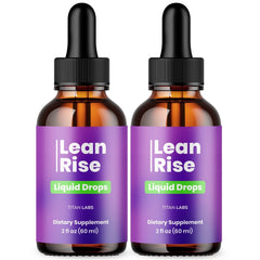 (2 Pack) Lean Rise Drops Natural Health & Fitness Formula LeanRise 60 Servings