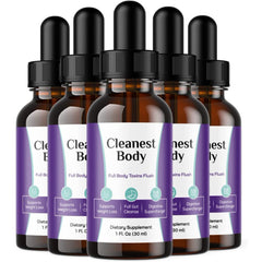 5-Pack - Comprehensive Body Cleanse Drops for Optimal Flush Management and Digestive Health