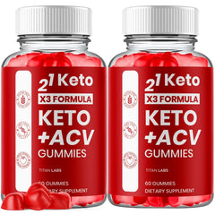 (2 Pack) 21 Keto Nutrition X3 ACV 1000MG Advanced Vitamin Supplement 120 Gummies