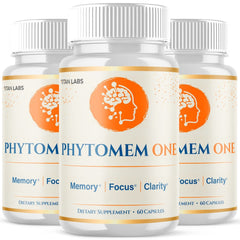 (3 Pack) Phytomem One Advanced  Brain Supplement PhytomemOne 180 Capsules