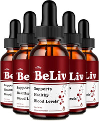 Beliv Blood Drops, Beliv Blood Formula Support Supplement (5 Pack)