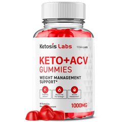 (1 Pack) Ketosis Labs ACV Gummys 1000MG Advanced Vitamin Supplement 60 Gummies