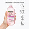 Image of Micellar Water with Rose Water and Glycerin, Hydrating Facial Cleanser & Makeup Remover, for All Skin Types, Vegan, Cruelty Free, 13.5 Fl Oz (400Ml), 1 Count