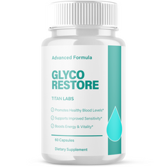 (1 Pack) Glyco Restore Advanced Blood Support Formula GlycoRestore 60 Capsules