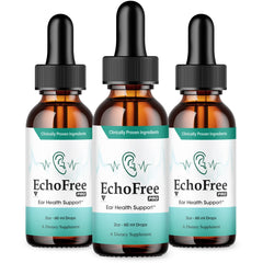 Echofree Pro Liquid Drops - Advanced Tinnitus Support (3 Pack, 6 Oz)