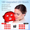 Image of Red Light Therapy Mask, 7 Color Red Light Therapy for Face, 3 Level Intensity LED Face Mask Light Therapy at Home for anti Aging, Silicone Soft LED Light Mask with Time Memory Function