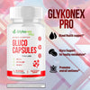 Image of (3 Pack) Glykonex Pro Advanced Blood Health Support Glyko Nex Pro 180 Capsules