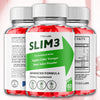 Image of (5 Pack) Slim 3 ACV Gummys 1000MG Advanced Slim Three Supplement 300 Gummies