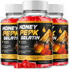 Image of (3 Pack) Honey Peak Gelatin ACV Gummys 1000MG HoneyPeak Supplement 180 Gummies