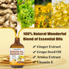 Image of 2 Pack Ginger Oil Lymphatic Drainage Massage,Belly Drainage Ginger Oil-Warming T