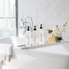 Image of 32 oz Clear Plastic Pump Bottles Set for Shampoo, Conditioner, and Body Wash - 3 Pack