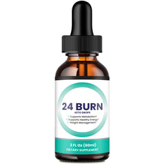 24 Burn Keto Drops - Advanced Weight Loss Formula with Natural Energy Boost (1 Pack)