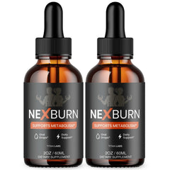 (2 Pack) NexBurn Drops Natural Health & Fitness Supplement Nex Burn 60 Servings