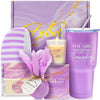 Image of Self Care Gifts for Women Get Well Soon Gifts, Purple Birthday Gift Baskets, 8Pcs Lavender Bath and Body Sets with 20Oz Vacuum Insulated Tumbler Mother'S Day Gifts for Mom