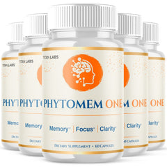 (5 Pack) Phytomem One Advanced Brain Supplement PhytomemOne 300 Capsules