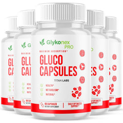 (5 Pack) Glykonex Pro Advanced Blood Health Support Glyko Nex Pro 300 Capsules