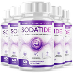 (5 Pack) Sodatide Probiotic Gut Health & Digestive Function Support 300 Capsules