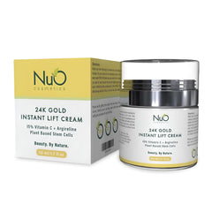 Nuorganic 24K Instant Face Lift Cream - Advanced Anti-Aging Moisturizer with Plant Stem Cells for a Youthful Radiance - Cruelty-Free and Vegan Skincare for All Skin Types, 50ml (3-Month Supply)