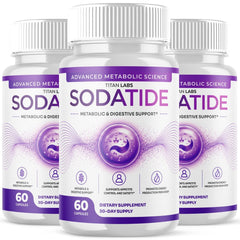 (3 Pack) Sodatide Probiotic Gut Health & Digestive Function Support 180 Capsules
