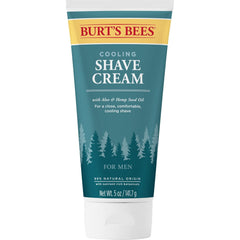 Men's Cooling Shave Cream with Aloe and Hemp, 5 Ounces (Pack of 3)