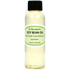 PURE ORGANIC SOY BEAN OIL COLD PRESSED 2 OZ 4 OZ 8 OZ-128 FL. OZ