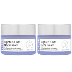 Neck Firming and Lifting Cream - Anti-Aging Moisturizer for Tightening and Hydrating Sagging Skin - 2 Pack